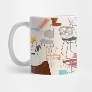 sitting, waiting Mug